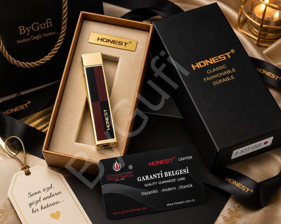ByGufi İsme Özel HONEST Çakmak – Damalı