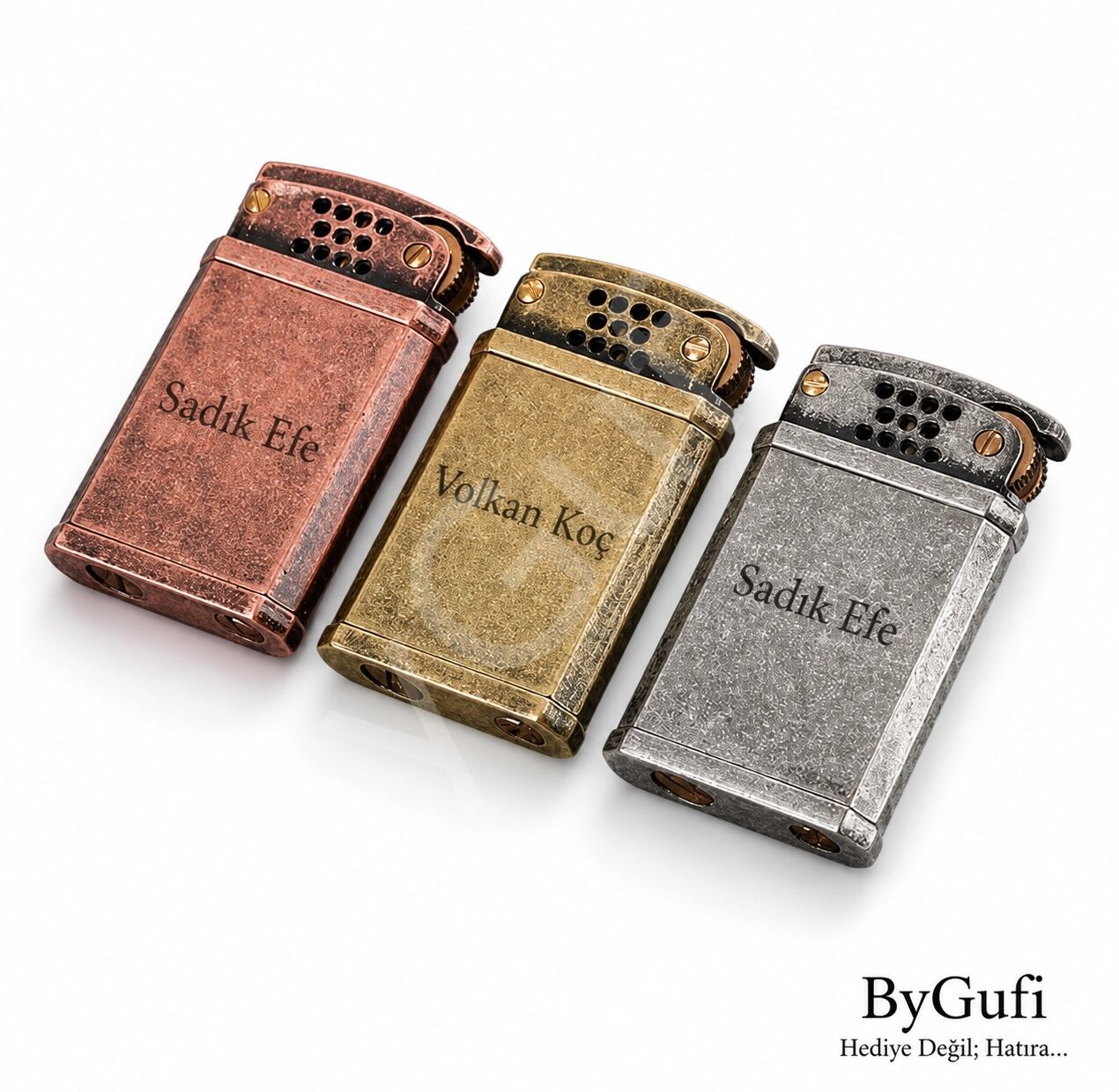 ByGufi İsme Özel Retro Benzinli Çakmak