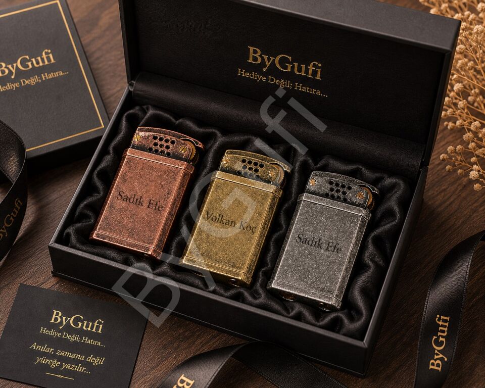 ByGufi İsme Özel Retro Benzinli Çakmak