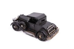 ByGufi Nostaljik Dekoratif Metal Araba Siyah – Ford Classic Window Coupe, Vintage El Boyama Retro Tasarım, Ev & Ofis Dekorasyonu, Koleksiyonluk Metal Araba