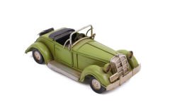 ByGufi Nostaljik Dekoratif Metal Ford Araba – Yeşil El Yapımı Vintage Hediye