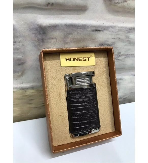 ByGufi İsme Özel Honest Çakmak Deri Kaplamalı