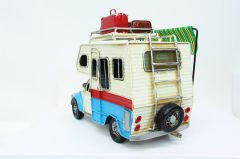 Nostaljik Dekoratif Metal Karavan Çerçeveli Kumbaralı Tenteli