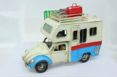 Nostaljik Dekoratif Metal Karavan Çerçeveli Kumbaralı Tenteli