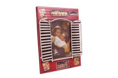 ByGufi Dekoratif Metal Çerçeve Panjur Temalı – Vintage El Boyama, Ev ve Ofis Dekorasyonu