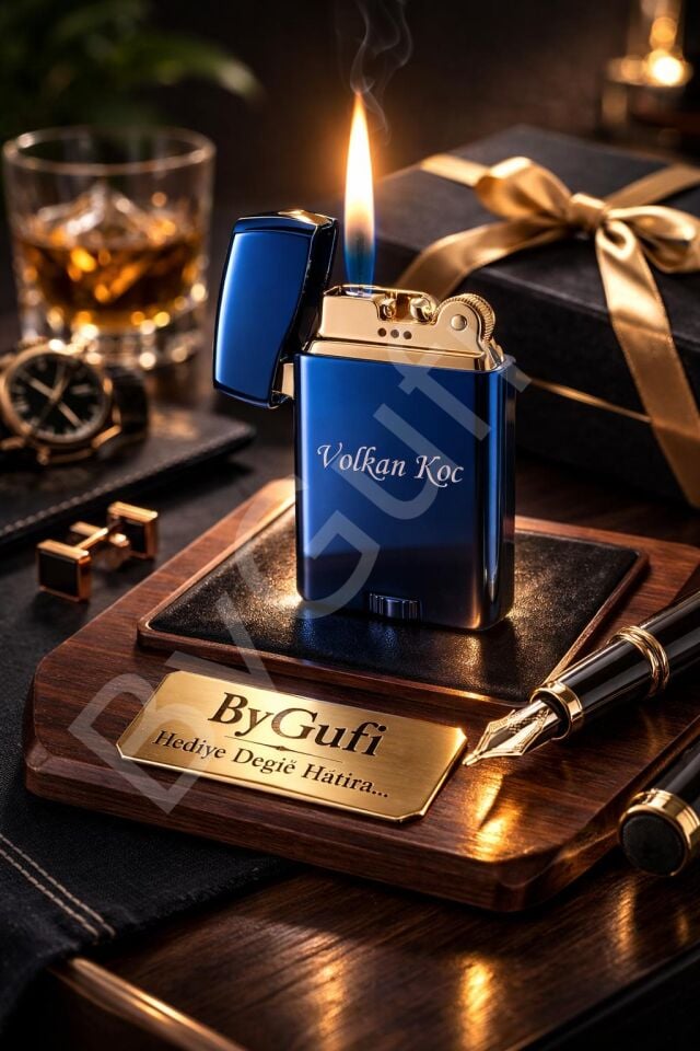 ByGufi Kişiye Özel Benzinli Jobon Çakmak | Kişiye Özel Lazer Baskılı Metal Çakmak