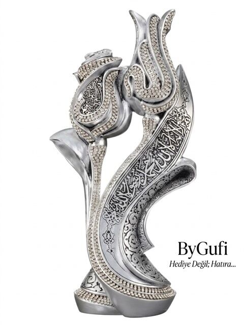 ByGufi Hediyelik Lale Gül Boytu – Sarı, Gümüş