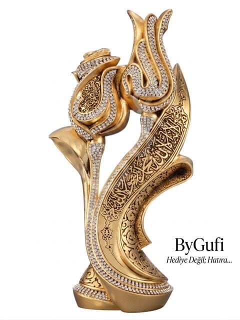 ByGufi Hediyelik Lale Gül Boytu – Sarı, Gümüş