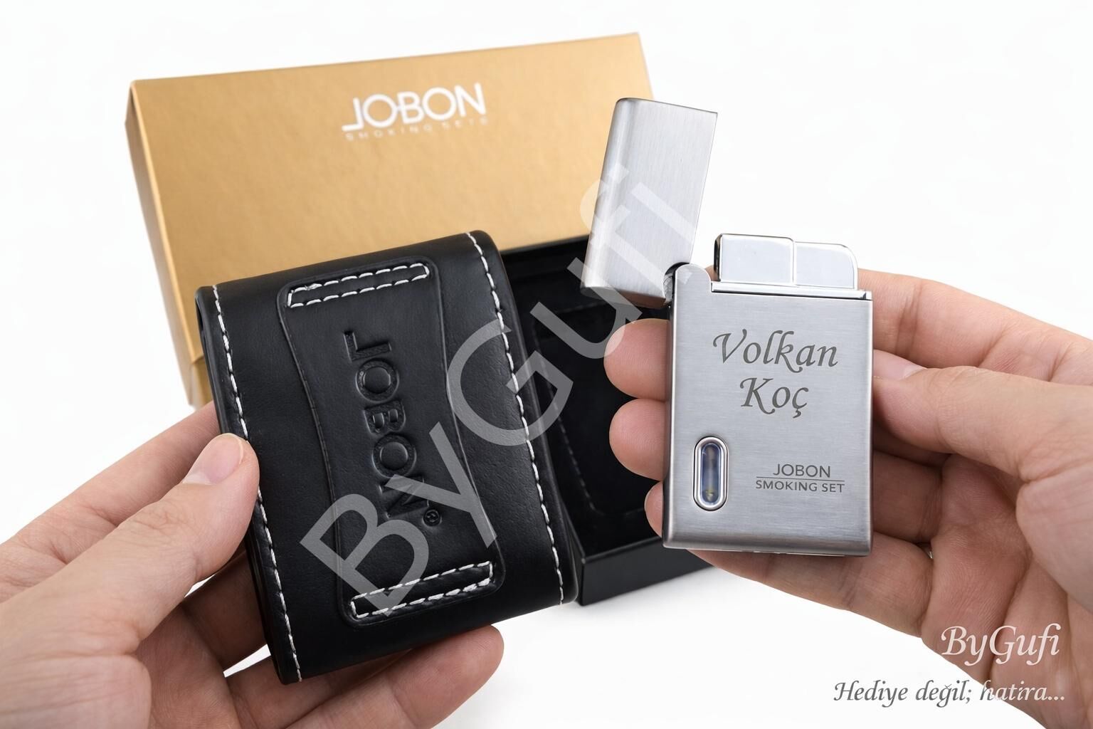 ByGufi Kişiye Özel JOBON Çakmak Seti