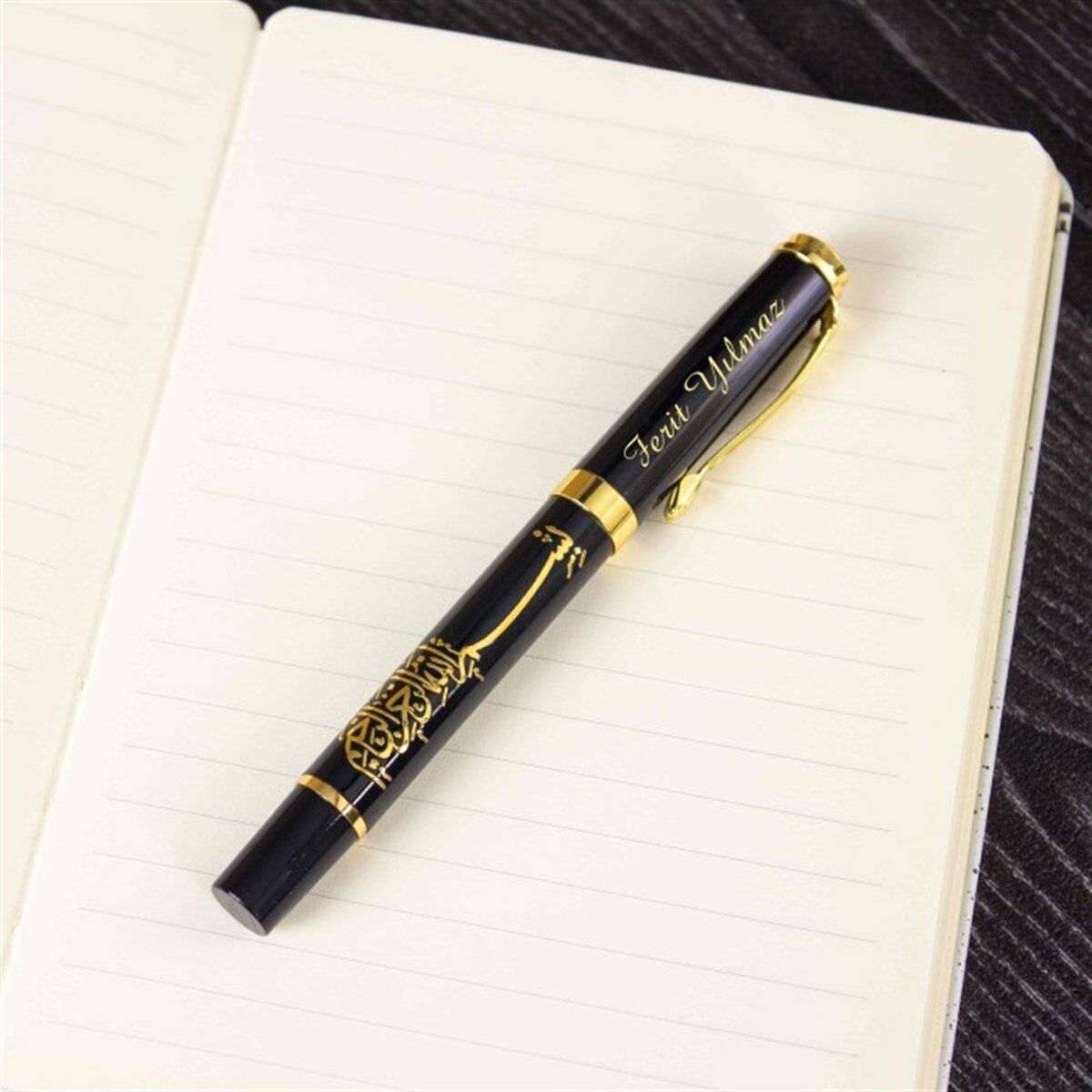 ByGufi İsme Özel Kabartmalı Hediye Kalem - Besmele