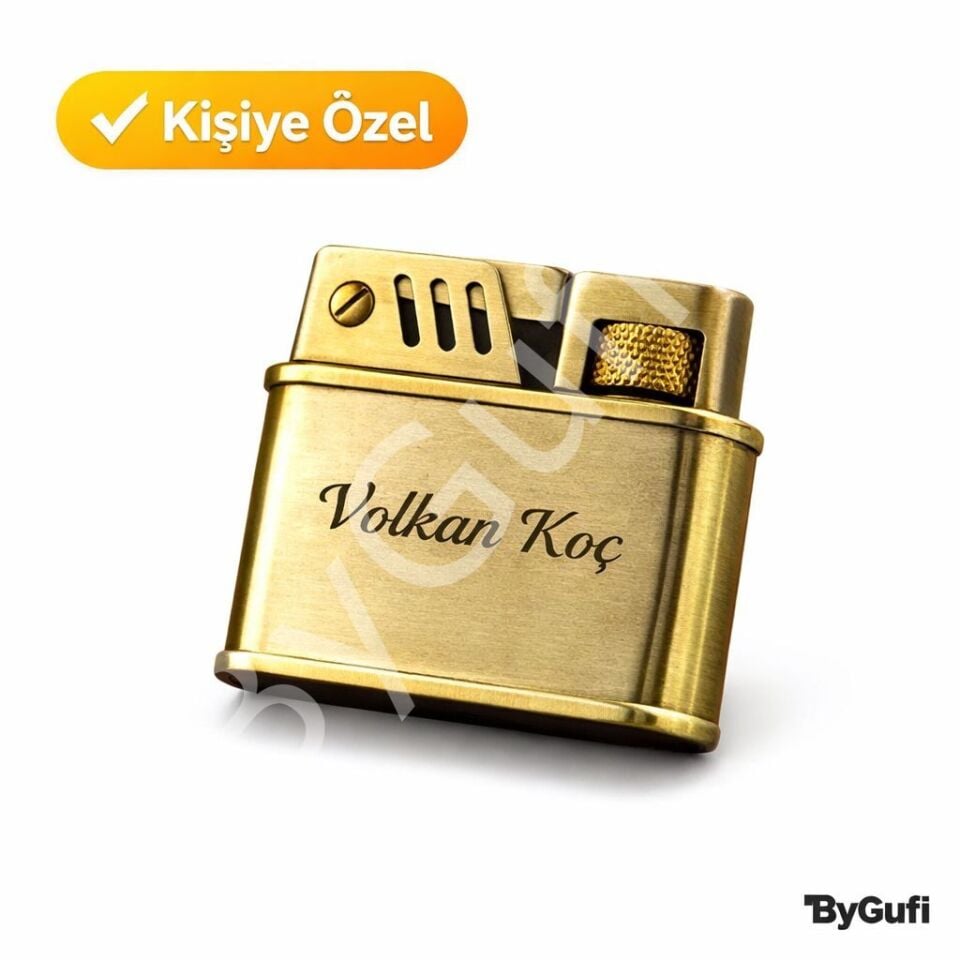 ByGufi Kuboy Benzinli Retro Metal Çakmak