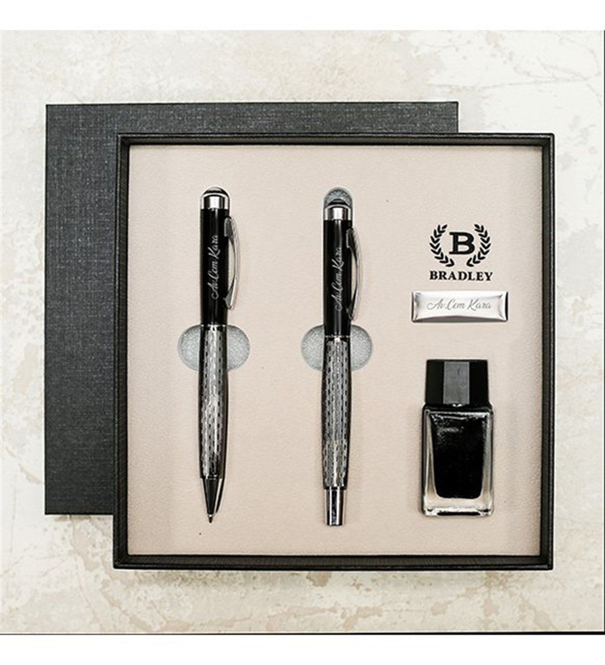 ByGufi İsme Özel Hediyelik Bradley Kalem Seti