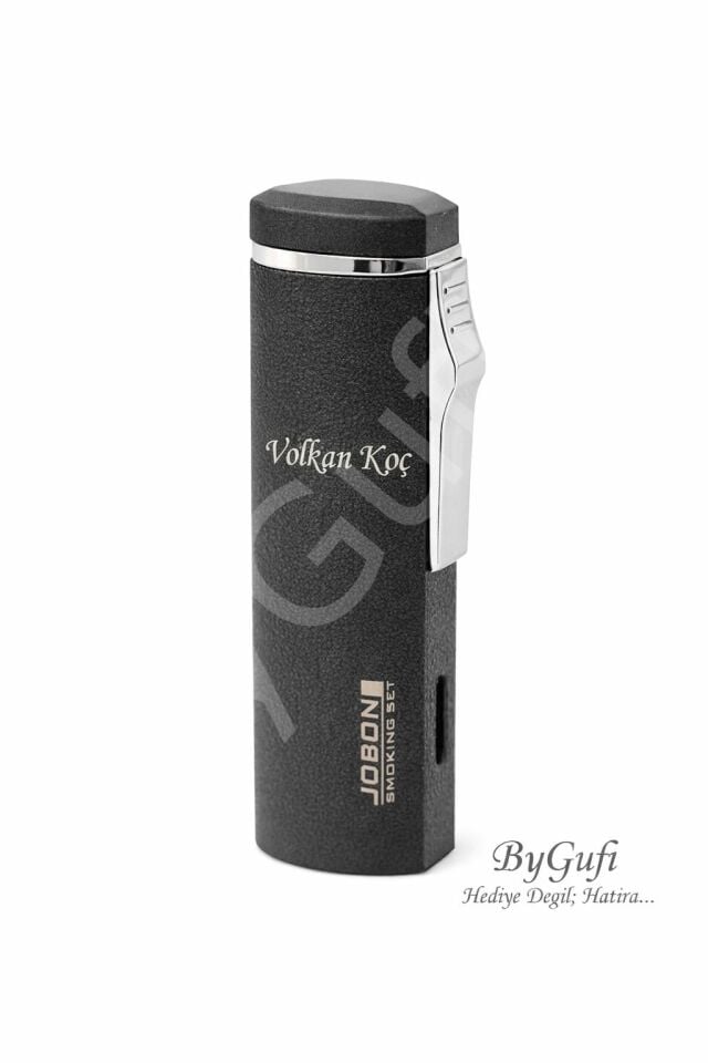 ByGufi İsme Özel JOBON Jet Alevli Metal Çakmak | Kişiye Özel Torch Çakmak