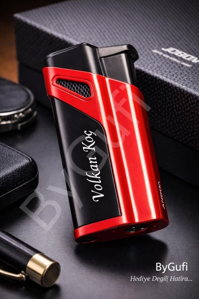 ByGufi İsme Özel JOBON Jet Alevli Metal Çakmak | Kişiye Özel Torch Çakmak