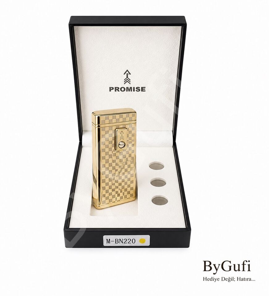 ByGufi İsme Özel Promise Pilli Desenli Çakmak