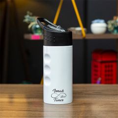 İsme Özel Paslanmaz Çelik Matara 500 ml Beyaz
