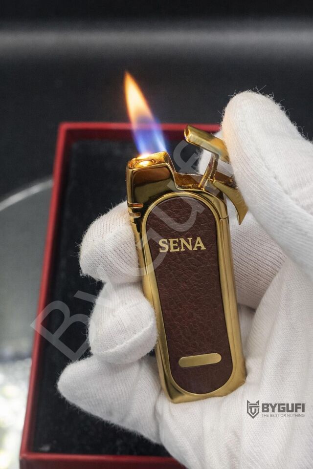 ByGufi Kişiye Özel Jet Alevli Jobon Çakmak | Metal Pürmüz Çakmak