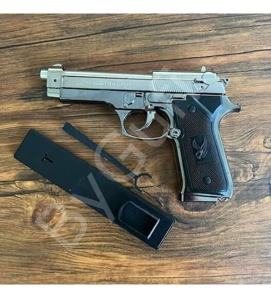 ByGufi İsme Özel Hediye Komple Metal Baretta Çakmak – Gümüş