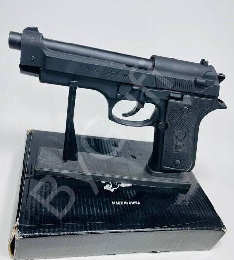 ByGufi İsme Özel Hediye Komple Metal Baretta Çakmak – Siyah
