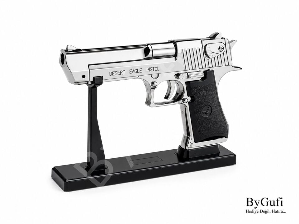 ByGufi Kişiye Özel Hediye Komple Metal Deagle Silah Çakmak