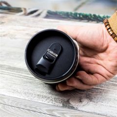 ByGufi Objektif Lens Termos Bardak – Siyah M1 Fotoğraf Severler İçin Özel Hediye