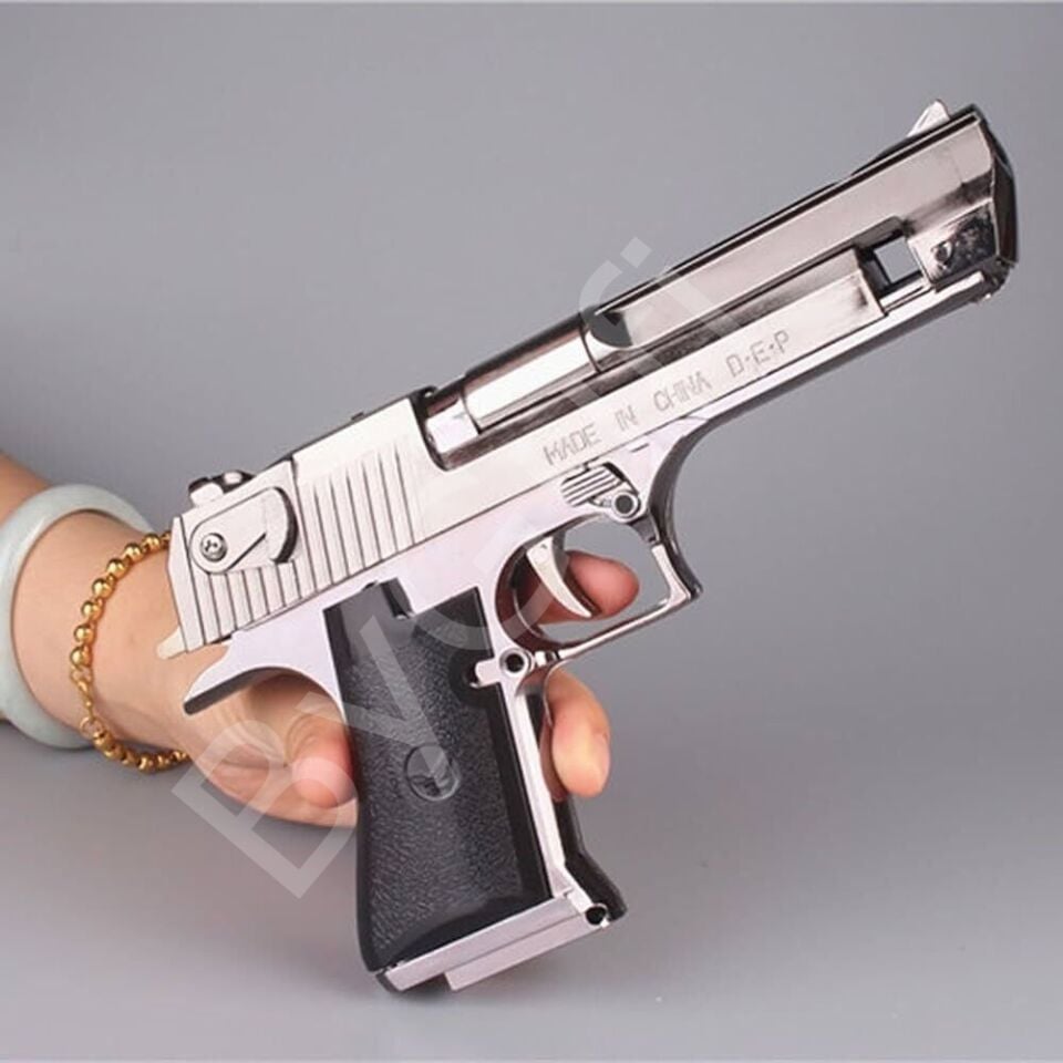 ByGufi Kişiye Özel Hediye Komple Metal Deagle Silah Çakmak