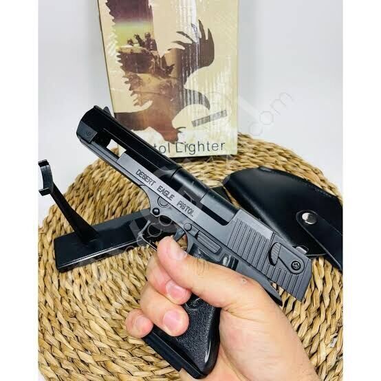 ByGufi Kişiye Özel Hediye Komple Metal Deagle Silah Çakmak