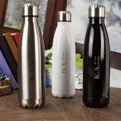 Kişiye Özel Şişe Tasarımlı Çelik Termos 500 ML / KROM