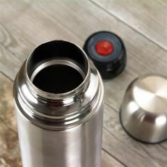 ByGufi İsme Özel Hediye Deri Çantalı Çelik Termos