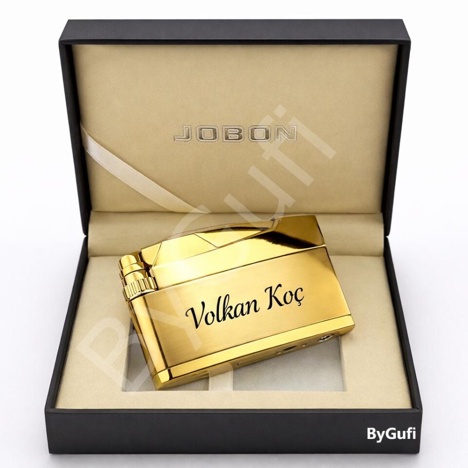 ByGufi Kişiye Özel JOBON Çakmak | İbelo Tarz Rezistanslı Gazlı Metal Çakmak