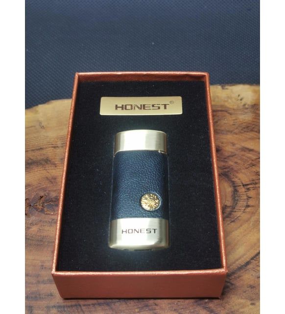 ByGufi İsme Özel Honest Deri Kaplama Şarjlı Çakmak