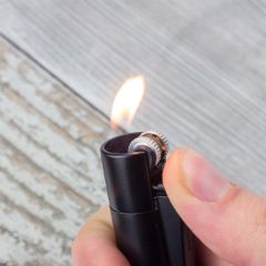 İsme Özel Clipper Metal Çakmak / Siyah