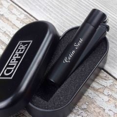 ByGufi İsme Özel Clipper Çakmak – Siyah