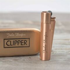 İsme Özel Clipper Metal Çakmak / Rose