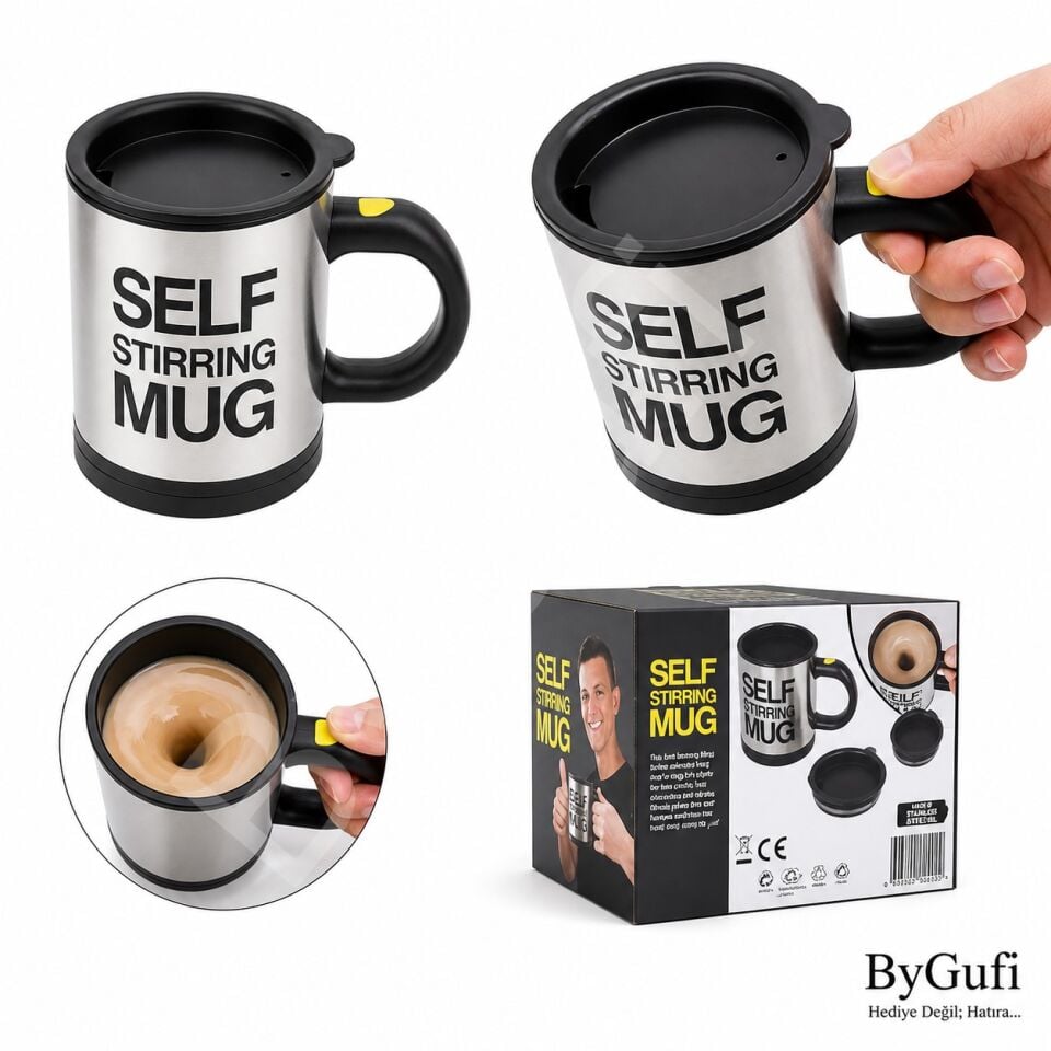 ByGufi Kişiye Özel Hediye Mikser Kupa Bardak