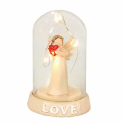 ByGufi Melek Temalı Işıklı Fanus | Dekoratif ve Hediyelik Hediye