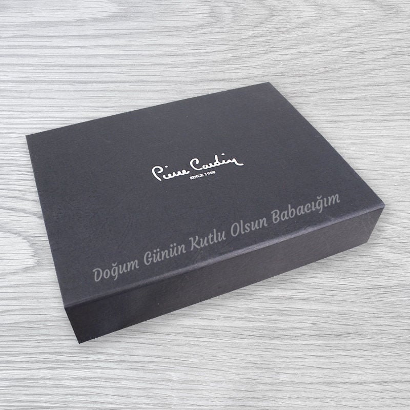 Kişiye Özel Pierre Cardin Set Cüzdan Kemer Anahtarlık