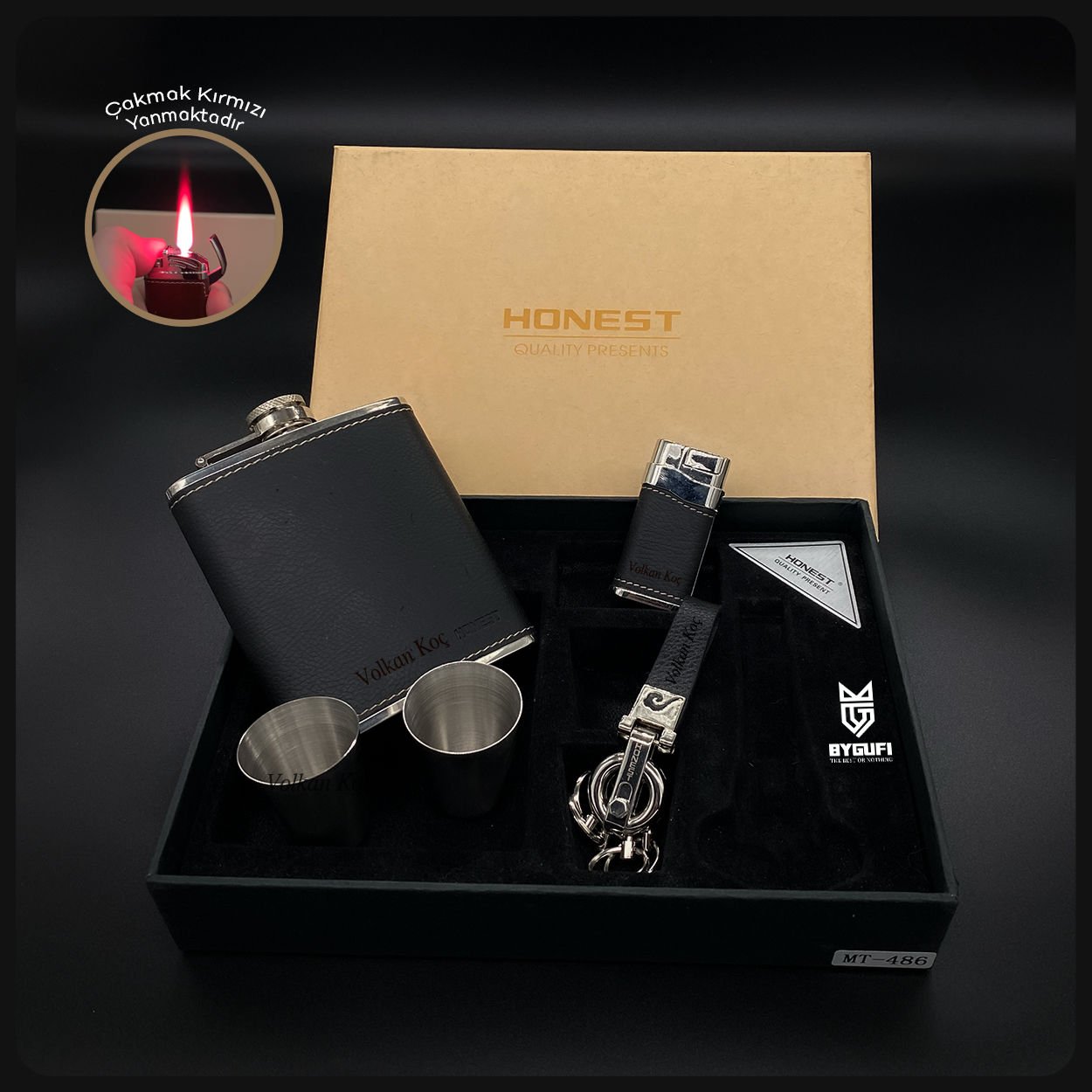 ByGufi Kişiye Özel Hediye Honest Matara Seti