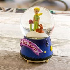 ByGufi Kişiye Özel Küçük Prens Temalı Işıklı Püskürtmeli Büyük Boy Kar Küresi ve Müzik Kutusu – Hediyelik