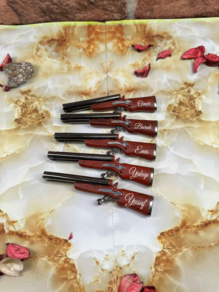 Kişiye Özel Çifte Namlu Tüfek Çakmak