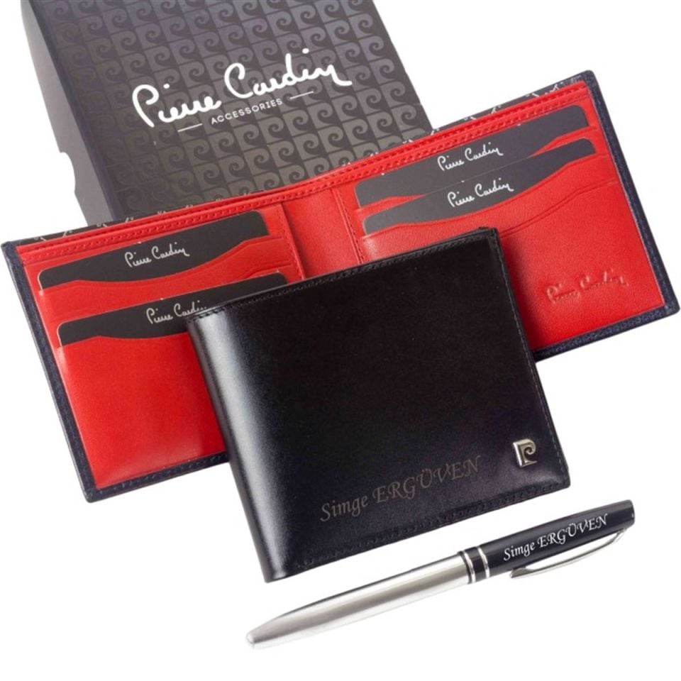 ByGufi İsme Özel Pierre Cardin Cüzdan 2368 – Deri, Lazer Baskılı, Kutulu, Kişiselleştirilebilir, Prestijli Hediye