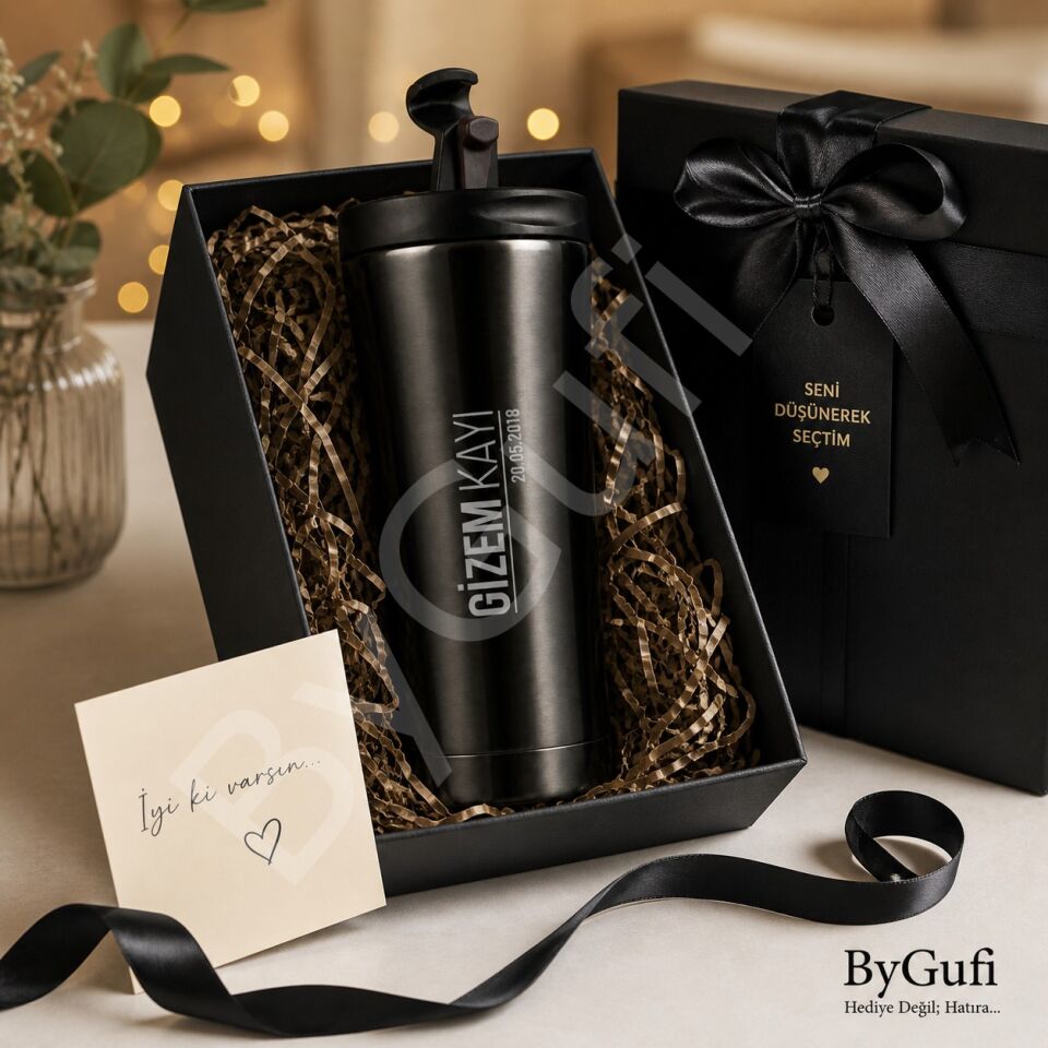 ByGufi Kişiye Özel Hediye Starbucks Çelik Termos