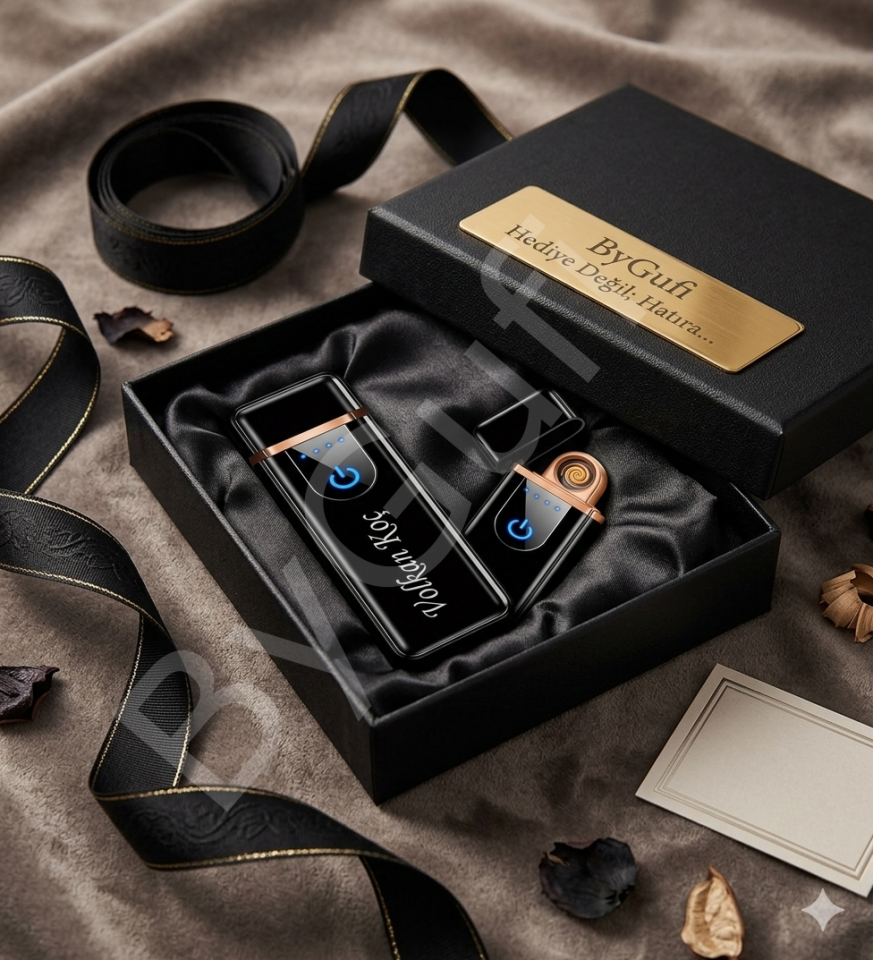 ByGufi Kişiye Özel İsimli Şarjlı Çakmak