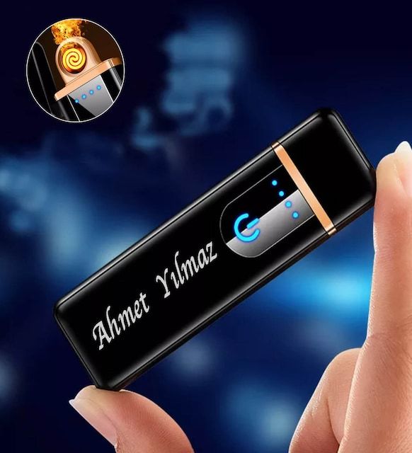 ByGufi Kişiye Özel İsimli Şarjlı Çakmak