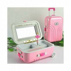 ByGufi Bavul Tasarımlı Müzikli Balerin Takı Kutusu – Dans Eden Balerinli Minyatür Valiz