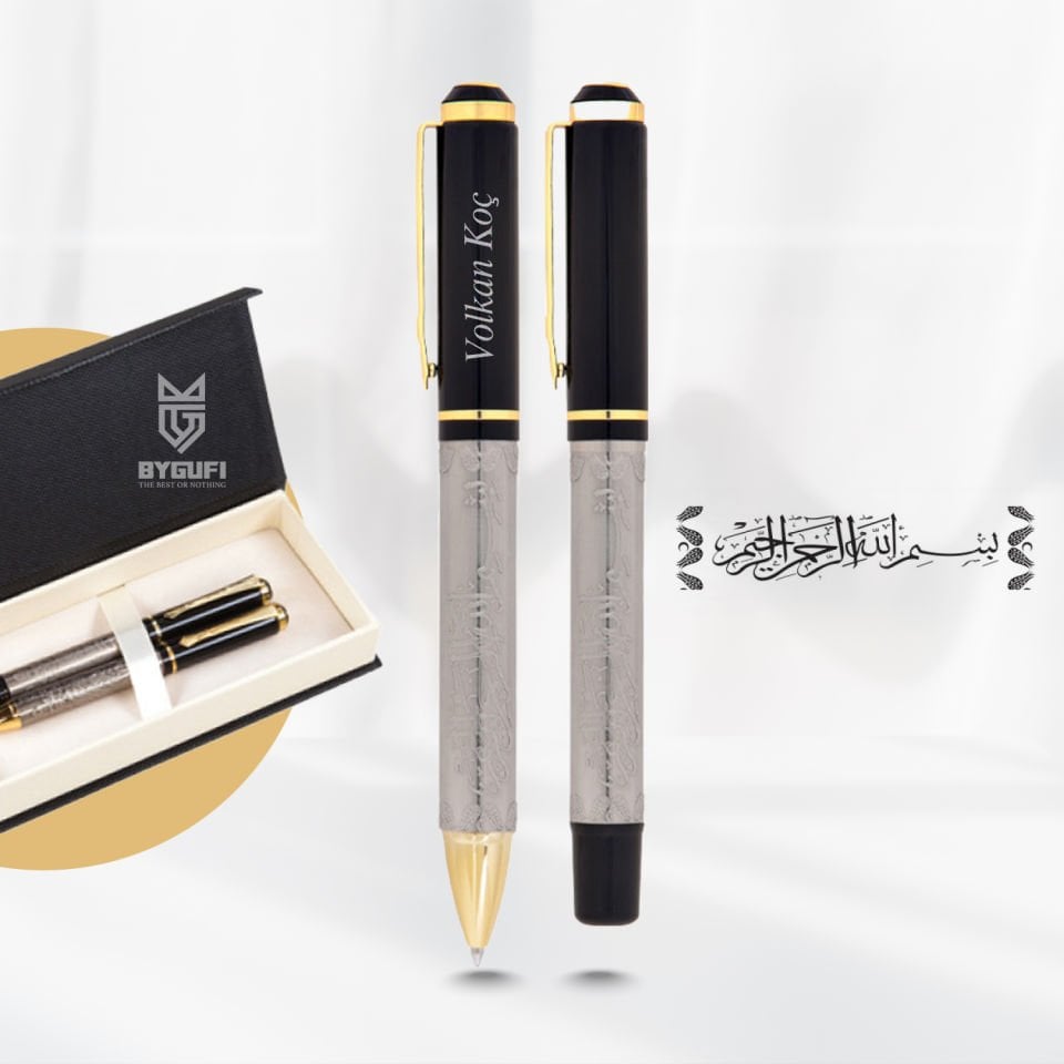661-RT KABARTMA FİGÜRLÜ METAL ROLLER & TÜKENMEZ KALEM SETİ