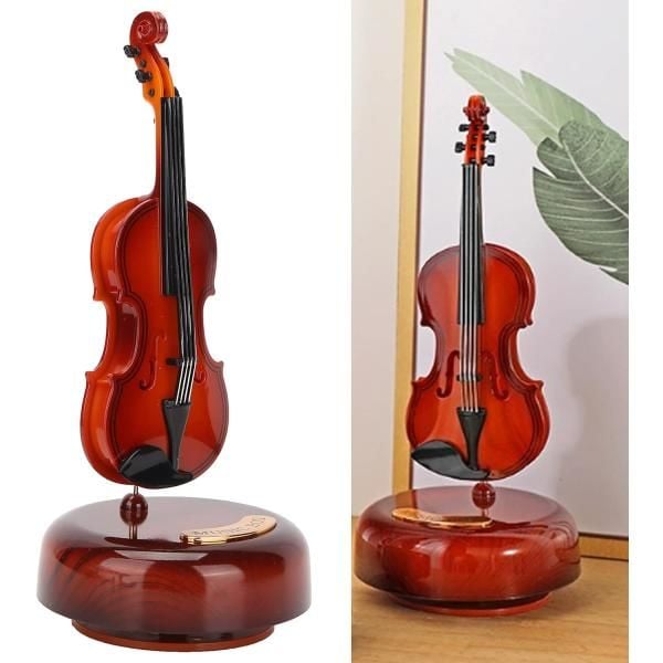 ByGufi Kişiye Özel Hediyelik Gitar Müzik Kutusu | Masaüstü Dekoratif, Vintage Tasarım