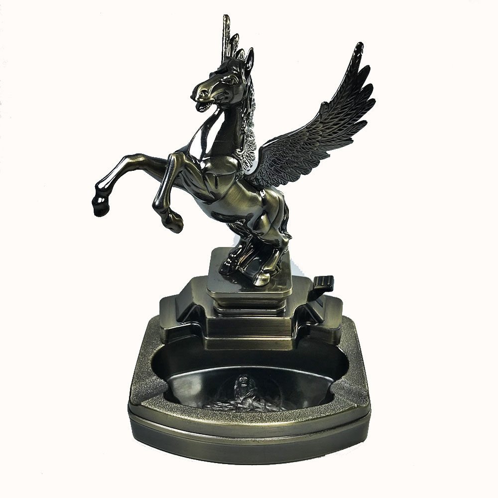 Kişiye Özel Metal Çakmaklı Masa Küllüğü - PEGASUS