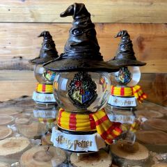 ByGufi Harry Potter Seçmen Şapka Kar Küresi | Işıklı ve Müzikli Hediyelik Dekor