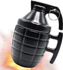 ByGufi El Bombası Kupa Bardak – Kapaklı Seramik, Eğlenceli Tasarım, Hediye Kupa